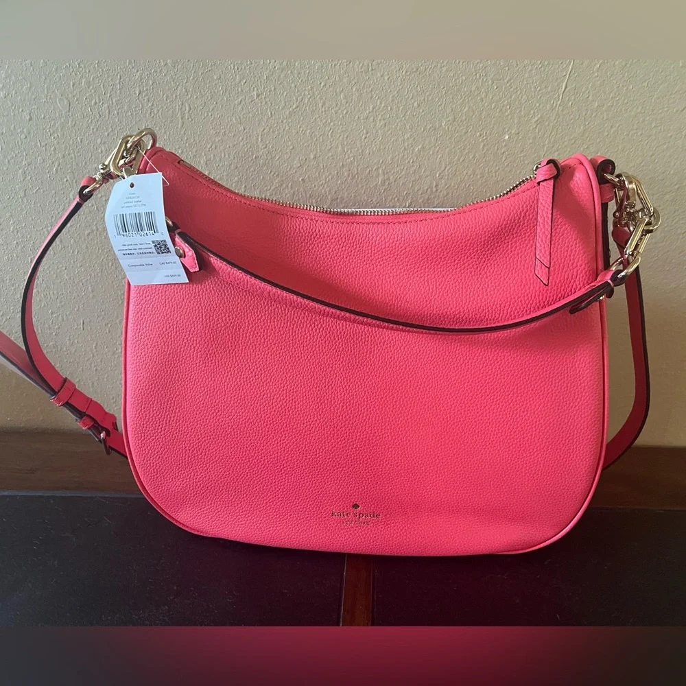 Kate Spade purse mulberry street Vivian hand bag ripe papaya pink - Picture 2 of 6